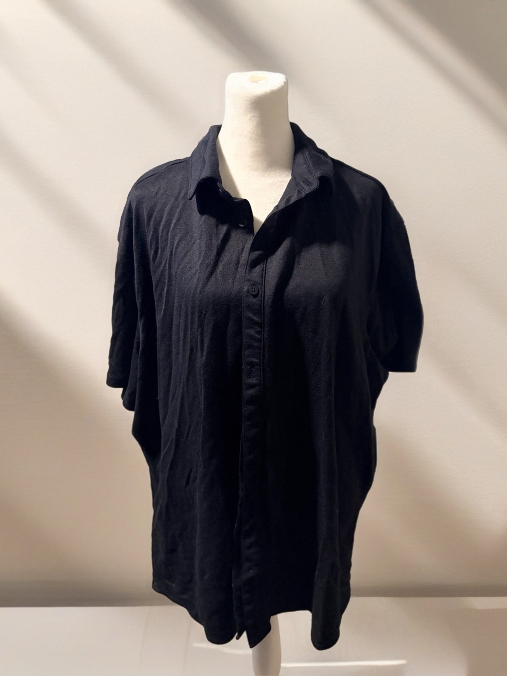 Apt 9 Men's Classic Black Short-Sleeve Button-Up Shirt